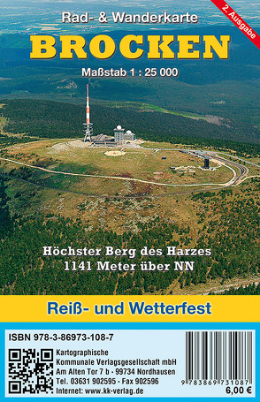 Brocken von Kartographische Kommunale Verlagsgesellschaft mbH