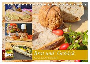 Brot und Gebäck. Feines aus der Backstube (Tischkalender 2024 DIN A5 quer), CALVENDO Monatskalender von Hurley,  Rose