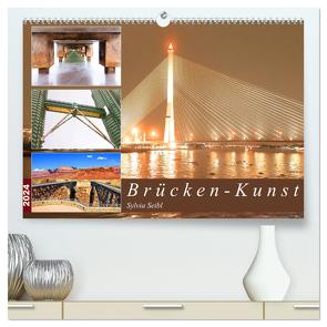 Brücken – Kunst (hochwertiger Premium Wandkalender 2024 DIN A2 quer), Kunstdruck in Hochglanz von by Sylvia Seibl,  CrystalLights