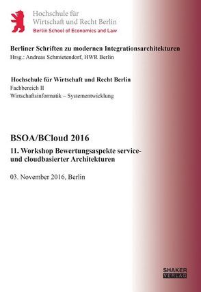 BSOA/BCloud 2016 von Schmietendorf,  Andreas