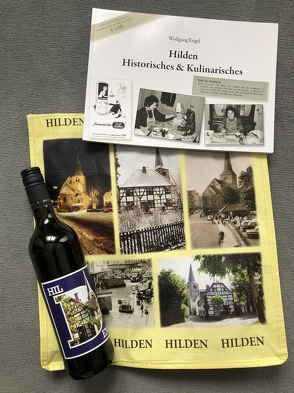 Buch Hilden Historisches & Kulinarisches mit Hilden Wein und Hildentasche