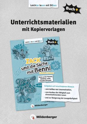 Buch+: Zack und die Sache mit Benni – Unterrichtsmaterialien mit Kopiervorlagen von Dr. Reddig-Korn,  Birgitta, Velimvassakis,  Constanze, von Sperber,  Annabelle