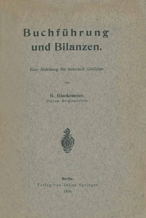 Buchführung und Bilanzen von Glockemeier,  G.