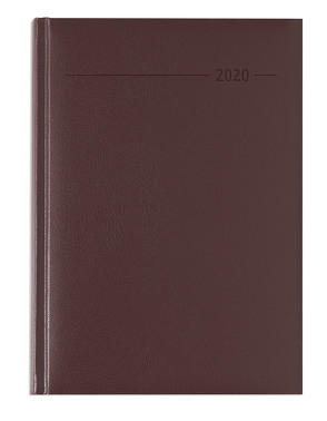 Buchkalender Balacron rot 2020 – Bürokalender A5 – Cheftimer – 1 Tag 1 Seite – 352 Seiten – Balacron-Einband – Terminplaner – Notizbuch von ALPHA EDITION