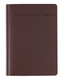 Buchkalender Balacron rot 2020 – Bürokalender A5 – Cheftimer – 1 Tag 1 Seite – 416 Seiten – Balacron-Einband – Terminplaner – Notizbuch von ALPHA EDITION