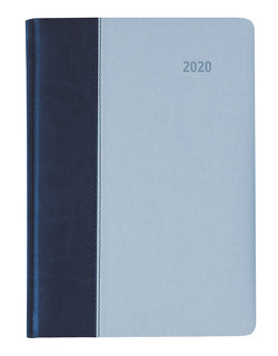 Buchkalender Premium Air blau-azur 2020 – Bürokalender A5 – Cheftimer – 1 Tag 1 Seite – 416 Seiten – Tucson-Einband – Terminplaner – Notizbuch von ALPHA EDITION