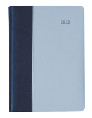 Buchkalender Premium Air blau-azur 2020 – Bürokalender A5 – Cheftimer – 1 Tag 1 Seite – 416 Seiten – Tucson-Einband – Terminplaner – Notizbuch von ALPHA EDITION