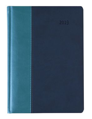 Buchkalender Premium Water (türkis / blau) 2019 von ALPHA EDITION