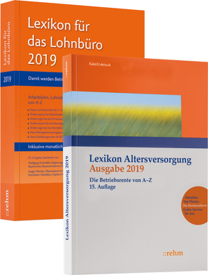 Buchpaket Lexikon für das Lohnbüro und Lexikon Altersversorgung 2019 von Fath,  Ralf, Plenker,  Jürgen, Schönfeld,  Wolfgang, Urbitsch,  Christian