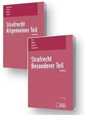 Buchpaket „Strafrecht, Allgemeiner Teil“ (Baumann/Weber/Mitsch/Eisele), 13. Aufl. 2021 und „Strafrecht, Besonderer Teil“ (Arzt/Weber/Heinrich/Hilgendorf), 4. Aufl. 2021