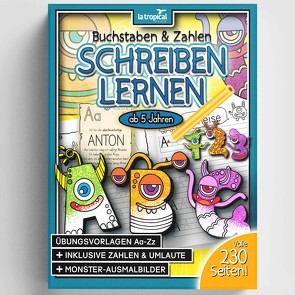 Buchstaben und Zahlen schreiben lernen ab 5 Jahren von Ludwig,  David