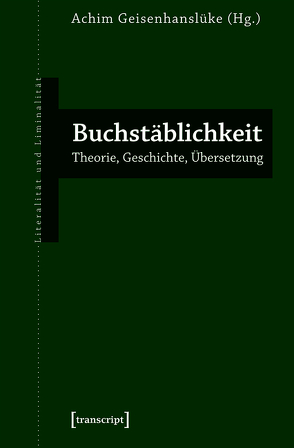 Buchstäblichkeit von Geisenhanslüke,  Achim