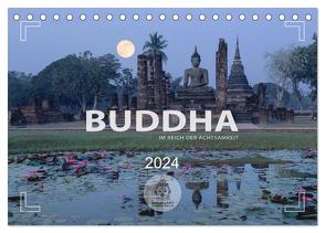 BUDDHA – Im Reich der Achtsamkeit (Tischkalender 2024 DIN A5 quer), CALVENDO Monatskalender von Weigt,  Mario