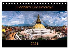 Buddhismus im Himalaya (Tischkalender 2024 DIN A5 quer), CALVENDO Monatskalender von Koenig,  Jens