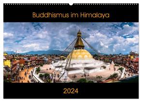 Buddhismus im Himalaya (Wandkalender 2024 DIN A2 quer), CALVENDO Monatskalender von Koenig,  Jens