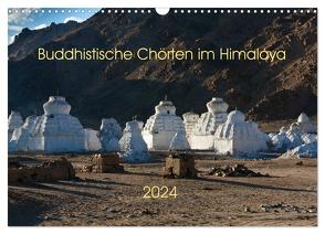 Buddhistische Chörten im Himalaya (Wandkalender 2024 DIN A3 quer), CALVENDO Monatskalender von Koenig,  Jens