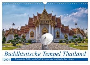 Buddhistische Tempel Thailand (Wandkalender 2024 DIN A3 quer), CALVENDO Monatskalender von Härtner,  Bernd