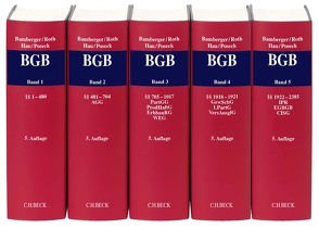 Bürgerliches Gesetzbuch Gesamtwerk von Bamberger,  Heinz Georg, Hau,  Wolfgang, Poseck,  Roman, Roth,  Herbert