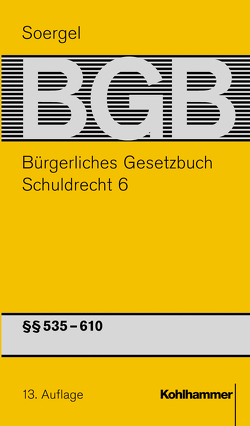 Bürgerliches Gesetzbuch mit Einführungsgesetz und Nebengesetzen (BGB) von Eckert,  Hans-Werner, Heintzmann,  Walther, Matthiessen,  Michael, Soergel,  Hans-Theodor