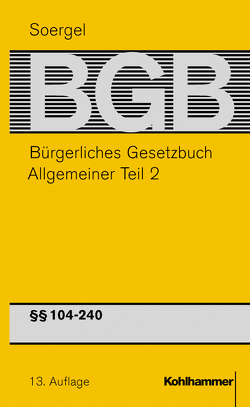 Bürgerliches Gesetzbuch mit Einführungsgesetz und Nebengesetzen (BGB) von Fahse,  Hermann, Herzler,  Frauke, Soergel,  Hans-Theodor