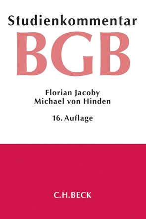 Bürgerliches Gesetzbuch von Hinden,  Michael von, Jacoby,  Florian, Kropholler,  Jan