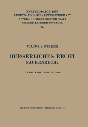 Bürgerliches Recht von von Gierke,  Julius