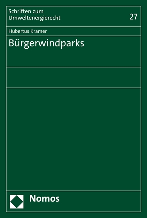 Bürgerwindparks von Kramer,  Hubertus