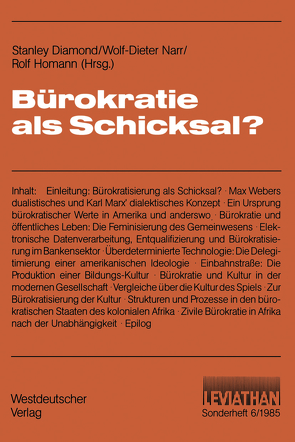 Bürokratie als Schicksal? von Diamond,  Stanley