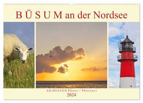 Büsum an der Nordsee (Wandkalender 2024 DIN A2 quer), CALVENDO Monatskalender von Dölling,  AD DESIGN Photo + PhotoArt,  Angela