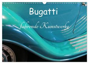 Bugatti – fahrende Kunstwerke (Wandkalender 2024 DIN A3 quer), CALVENDO Monatskalender von Wubben,  Arie