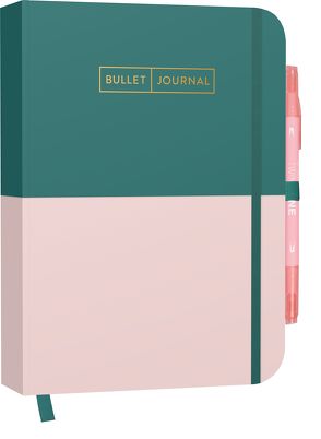 Bullet Journal „Greenery Rose“ 05 mit original Tombow TwinTone Dual-Tip Marker 61 peach pink