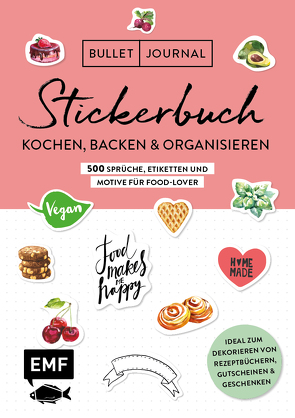 Bullet Journal – Stickerbuch: Kochen, Backen & Organisieren