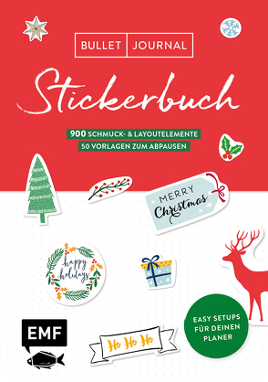 Bullet Journal – Stickerbuch Merry Christmas: 700 weihnachtliche Schmuckelemente