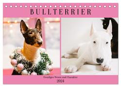 Bullterrier. Freudiges Wesen und Charakter (Tischkalender 2024 DIN A5 quer), CALVENDO Monatskalender von Hurley,  Rose