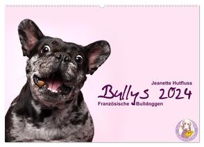 Bullys – Französische Bulldoggen 2024 (Wandkalender 2024 DIN A2 quer), CALVENDO Monatskalender von Hutfluss,  Jeanette