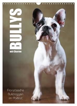 Bullys mit Charme – Französische Bulldoggen im Portrait (Wandkalender 2024 DIN A3 hoch), CALVENDO Monatskalender von Behr,  Jana