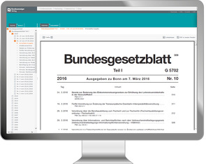 Bundesgesetzblatt Online (Teil I und Teil II)