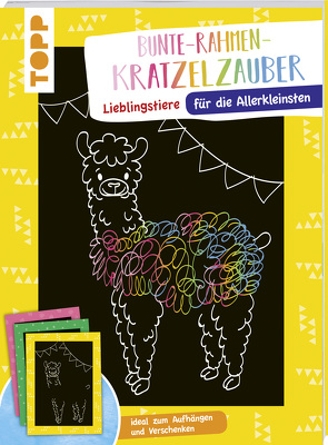 Bunte Rahmen Kratzelzauber für die Allerkleinsten: Lieblingstiere von frechverlag