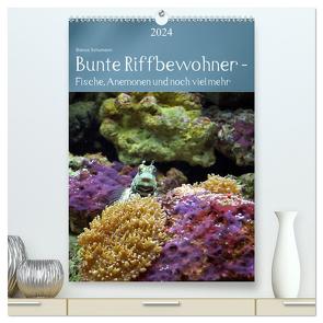 Bunte Riffbewohner – Fische, Anemonen und noch viel mehr (hochwertiger Premium Wandkalender 2024 DIN A2 hoch), Kunstdruck in Hochglanz von Schumann,  Bianca