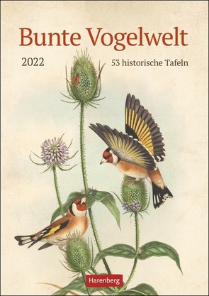 Bunte Vogelwelt Kalender 2022 von Harenberg