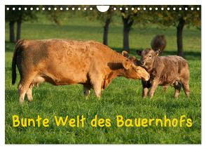 Bunte Welt des Bauernhofs (Wandkalender 2024 DIN A4 quer), CALVENDO Monatskalender von Münzel-Hashish - www.tierphotografie.com,  Angela