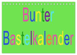 Bunter Bastelkalender (Tischkalender 2024 DIN A5 quer), CALVENDO Monatskalender von Youlia,  Youlia