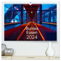 Buntes Essen 2024 (hochwertiger Premium Wandkalender 2024 DIN A2 quer), Kunstdruck in Hochglanz von Fritsche,  Klaus