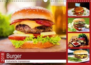 Burger 2018. Kulinarische Impressionen (Wandkalender 2018 DIN A3 quer) von Lehmann (Hrsg.),  Steffani