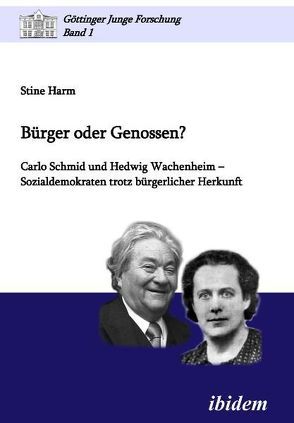 Bürger oder Genossen? Carlo Schmid und Hedwig Wachenheim – Sozialdemokraten trotz bürgerlicher Herkunft von Harm,  Stine, Micus,  Matthias