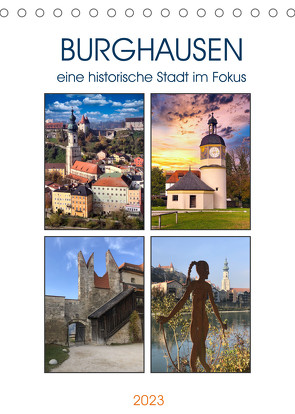 Burghausen, eine historische Stadt im Fokus (Tischkalender 2023 DIN A5 hoch) von Huschka,  Klaus-Peter