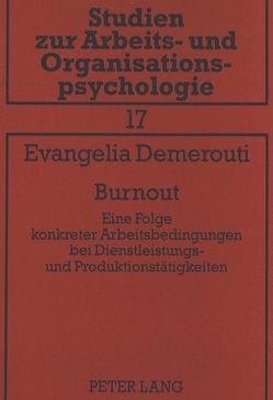 Burnout von Demerouti,  Eva