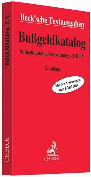 Bußgeldkatalog von Bauer,  Konrad