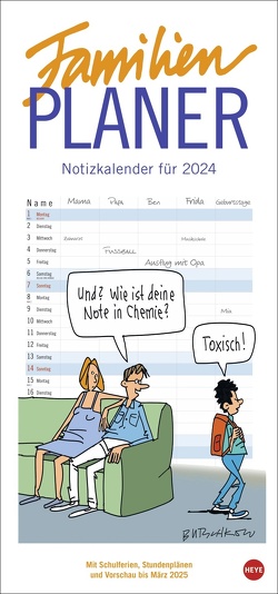 Butschkow: Familienplaner 2024 von Peter Butschkow