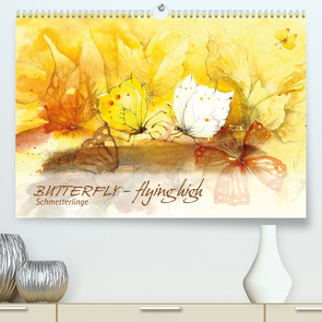 BUTTERFLY – flying high, Schmetterlinge (Premium, hochwertiger DIN A2 Wandkalender 2022, Kunstdruck in Hochglanz) von Floner,  Sabine